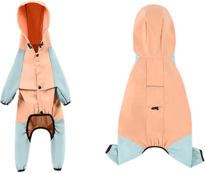 Full Cover Dogs Rain Coat Reflective Strips Pet Jackets for Outdoor Jumpsuits Reliability Ponchos for with Hoodie - Image 3