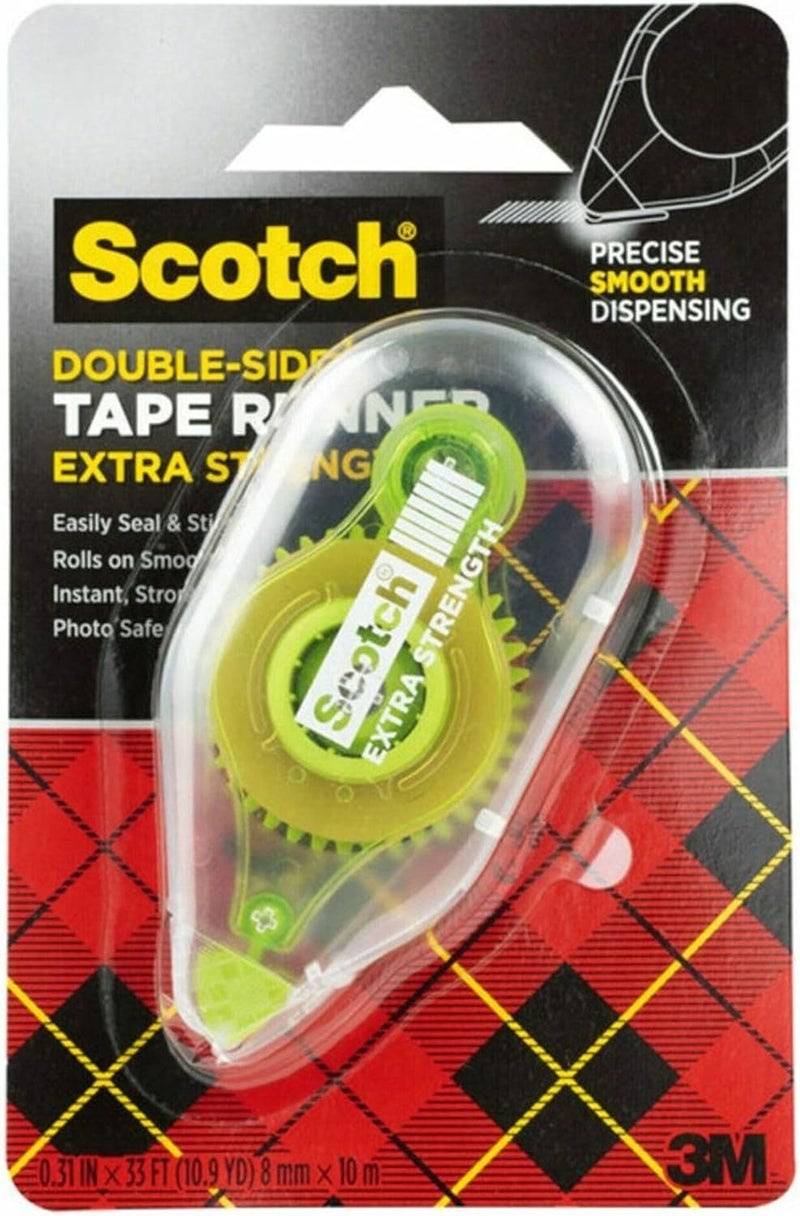 Scotch Adhesive Dot Roller Value Pack - 4 Pack, 0.31 In X 49 Ft, Ideal for Home, Office, and School Projects - Image 4