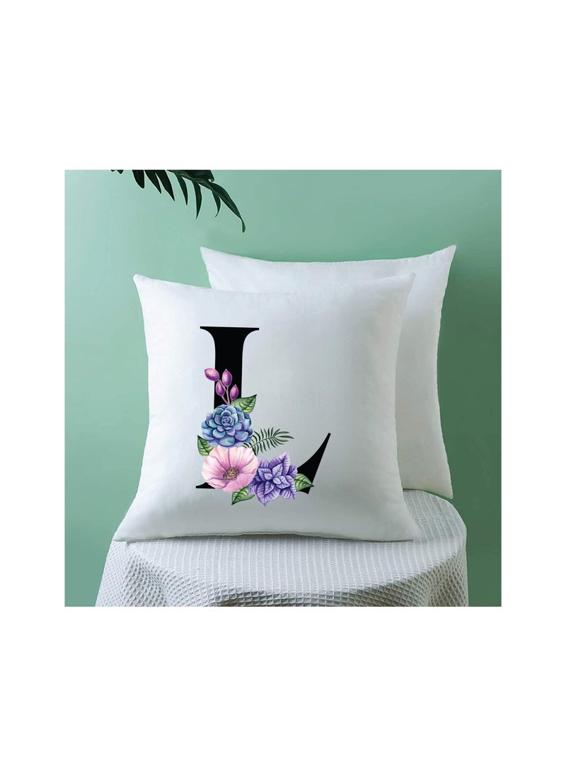 PRINTSHOP4ME Cushion Cover with Filler with Your Favorite Letter in the Alphabet Printed -Give as a Gift to a Friend or Loved one  - Image 3