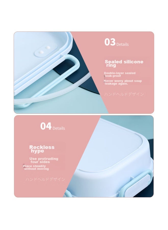 Dipple Dipuer Insulated Lunch Box, 316 Stainless Steel, For Students And Children, Large Capacity With Compartments, 1550ml - Image 3