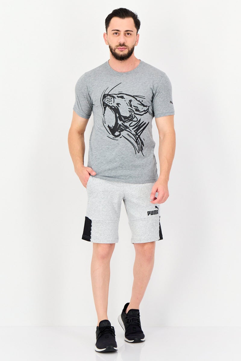 PUMA Men Sportswear Fit Short Sleeve Outdoor T-shirt, Grey - Image 4