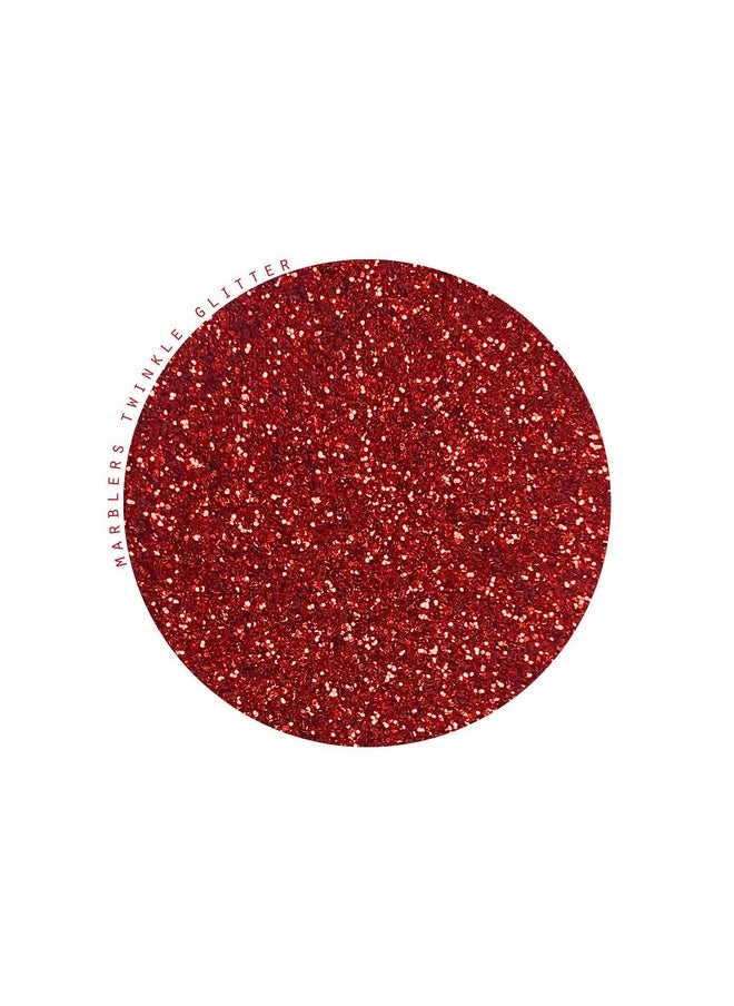 MARBLERS MARBLERS Twinkle Face & Body Glitter [Santa Red] 0.18oz (5g) | Fine | Non-Toxic | Vegan | Cruelty-Free | Ethically Sourced | Festival Makeup | Eye, Hair, Nail, Eyeshadow | Cosmetic Grade  - Image 2