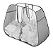 Whitmor Whitmor Pop and Fold Double Hamper, Paloma Gray - Image 2