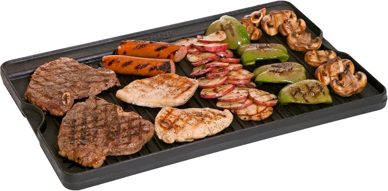 Camp Chef Reversible Pre-seasoned Cast Iron Griddle, Cooking Surface 16" x 24" - Image 3