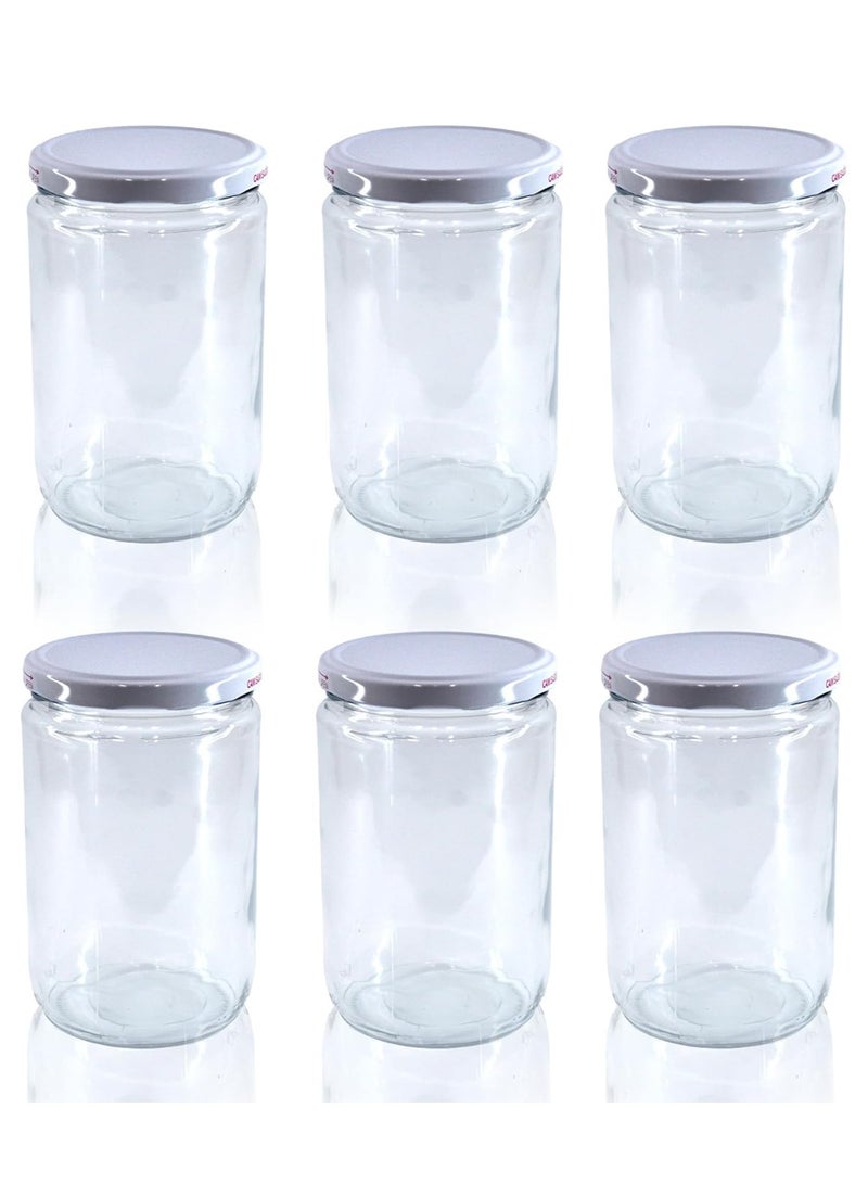 Reko Glass Food Storage Container Set - Round Shape Storage | Transparent Containers for Kitchen Masala, Dry Fruits | Airtight Glass Container - Image 2