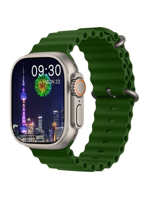 HK 9 Ultra 2 Smart Watch With Wireless Charging Super AMOLED Display AI Chat GPT Playback Music For iOS & Android