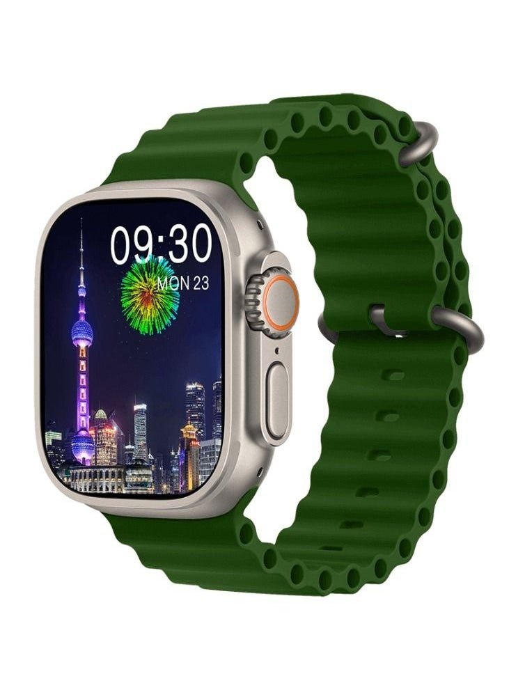 HK - HK 9 Ultra 2 Smart Watch With Wireless Charging Super AMOLED Display AI Chat GPT Playback Music For iOS & Android - Image 1