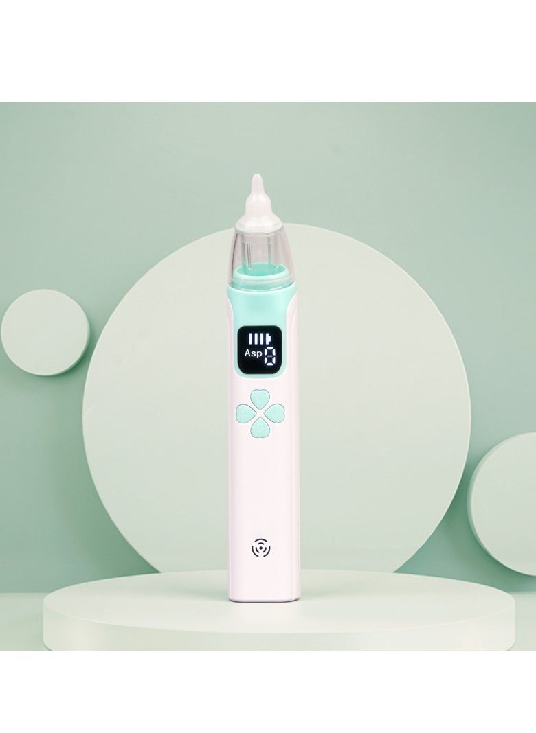 spa luxetique Baby Nasal Aspirator - 3-Speed Adjustable Suction with Silicone Tip (Green) | 60Kpa Safe Pressure, Anti-Backflow, Quiet Design 