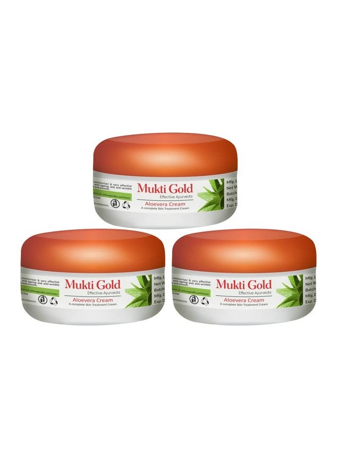 Muktigold Aloevera Cream (50 G) Pack Of 3 - Image 1