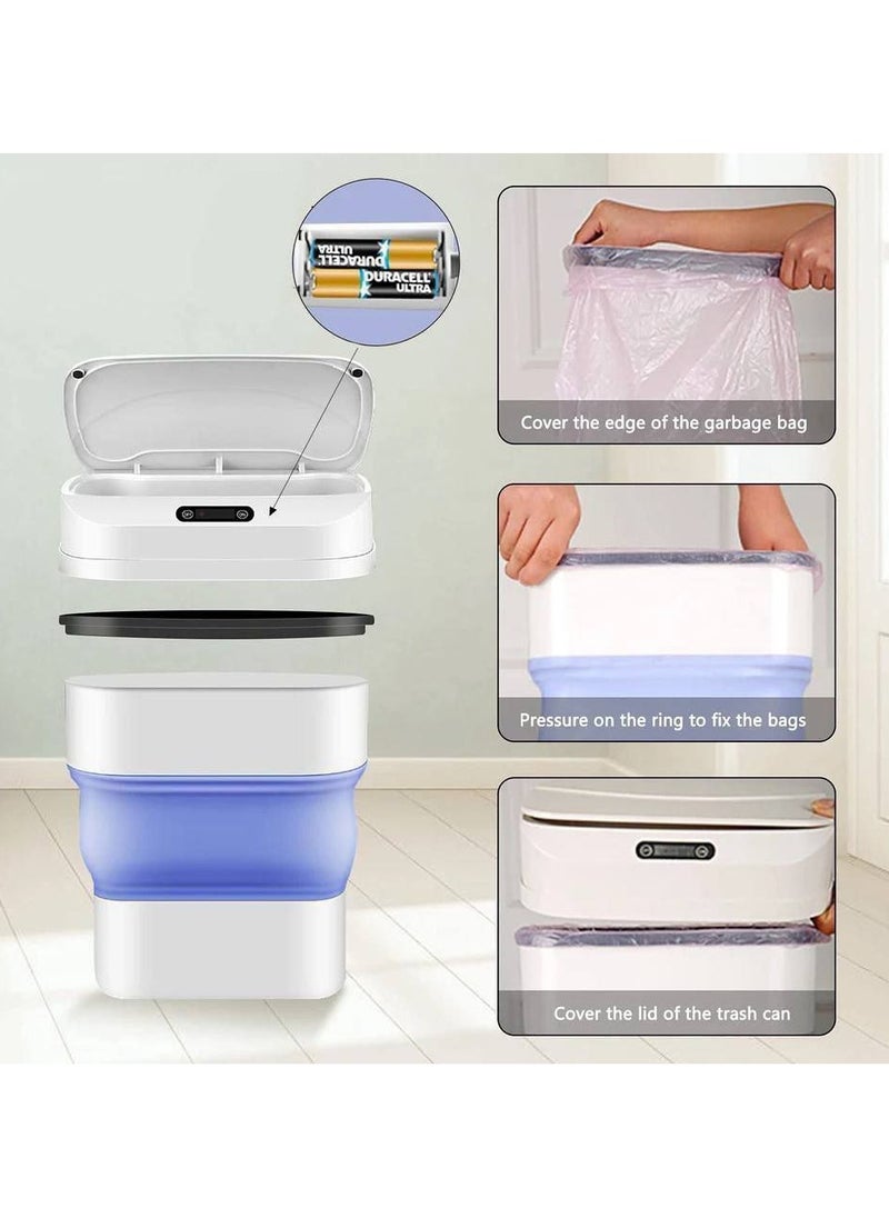 Generic - Foldable silicone trash can with sensor - Image 1
