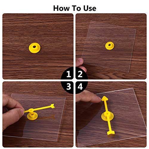 Lohoee 20Pcs Transparent Spinners Math Game Spinner with Rotating Arrow for Party Games and Teaching Using - Image 4