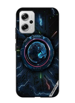 Protective Case Cover For Xiaomi Redmi Note 11T Pro Rain meter Design  Multicolour