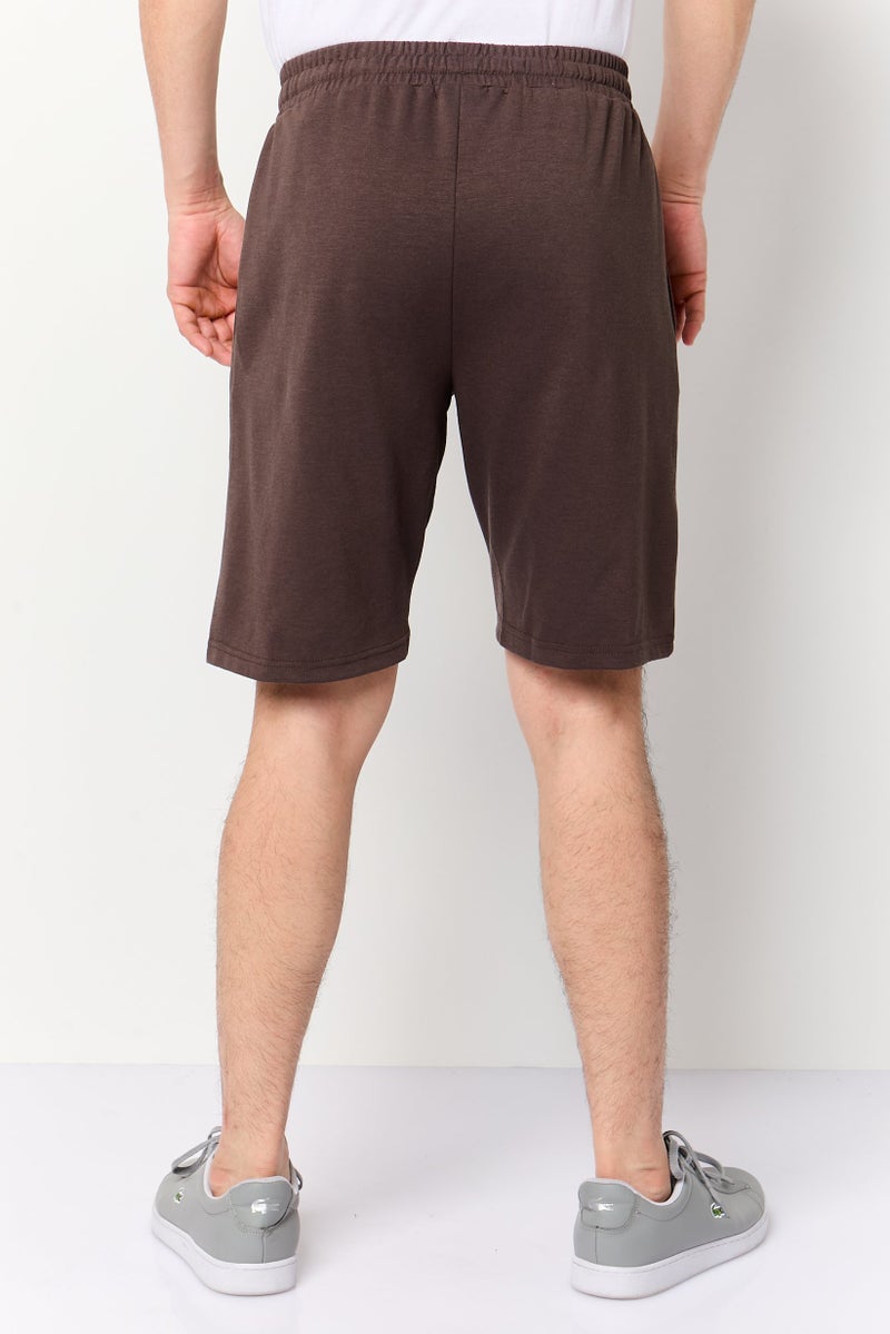 Aeropostale شورتات أساسية سادة للرجال من نوتيكا، بني - Image 4
