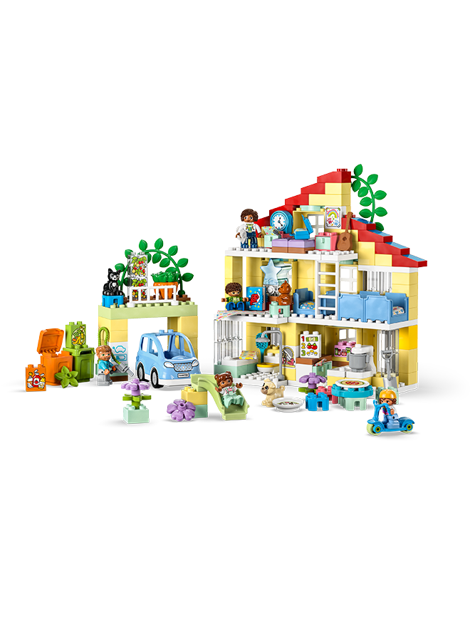 LEGO Duplo Town 3In1 Family House 10994 Building Toy Set; Educational Toy For Toddlers Aged 3+ That Lets The Whole Family Build, Play And Learn (218 Pieces)
