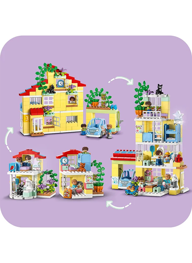 LEGO Duplo Town 3In1 Family House 10994 Building Toy Set; Educational Toy For Toddlers Aged 3+ That Lets The Whole Family Build, Play And Learn (218 Pieces)