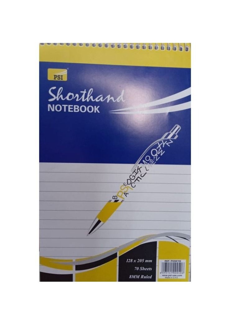 Psi 12Pieces Shorthand Pad 70sheets 
