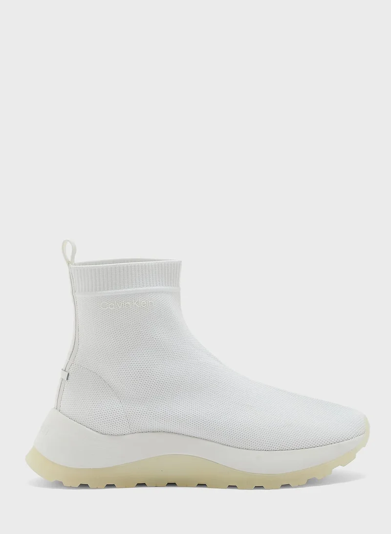 CALVIN KLEIN Recycled High Top Knit Boots