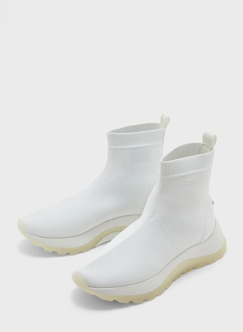 CALVIN KLEIN Recycled High Top Knit Boots
