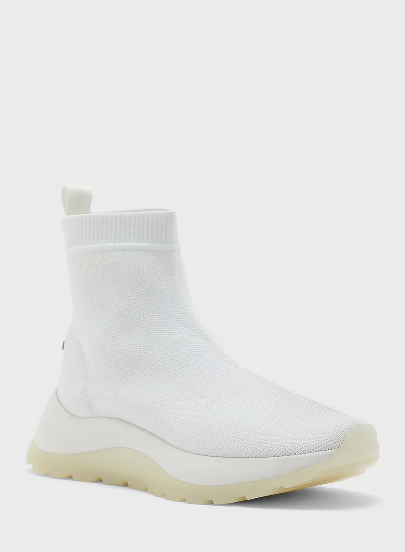 CALVIN KLEIN Recycled High Top Knit Boots
