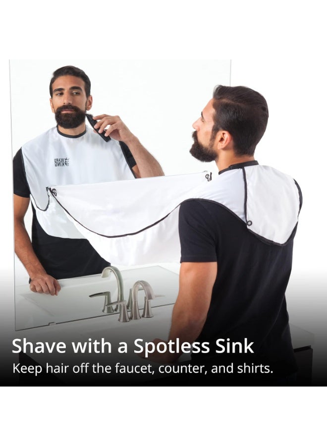 Beard King Beard Bib Apron - As Seen on Shark Tank – Gifts for Him, Stocking Stuffers for Men, Mens Gift, White - Image 5