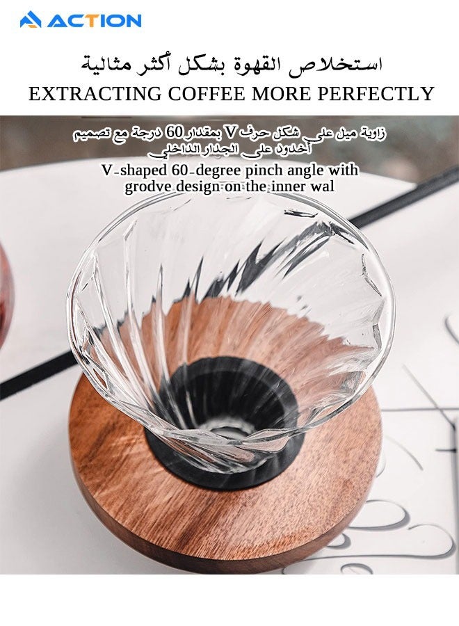 ACTION V60 Coffee Machine Drip Brew Set Contains 3 pieces - Image 5
