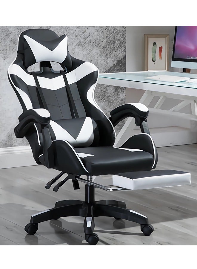 VINNYSEN Gaming Chair Computer Chair Ergonomic High Back Gaming Chairs Reclining & Height Adjustable Computer Chair 360° Rotation with Neck and Lumbar Support  - Image 2