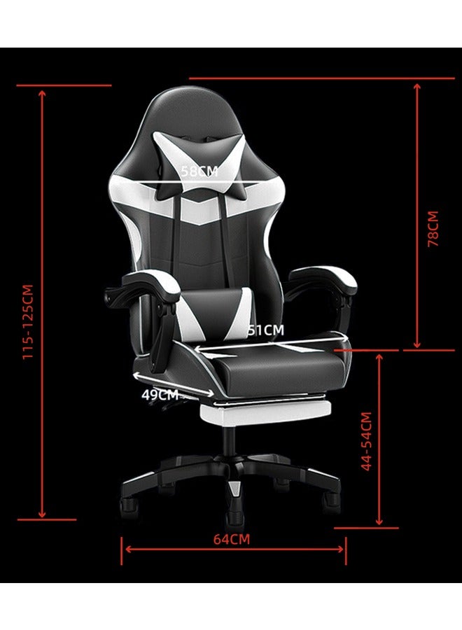VINNYSEN Gaming Chair Computer Chair Ergonomic High Back Gaming Chairs Reclining & Height Adjustable Computer Chair 360° Rotation with Neck and Lumbar Support  - Image 3