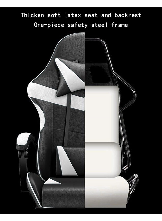 VINNYSEN Gaming Chair Computer Chair Ergonomic High Back Gaming Chairs Reclining & Height Adjustable Computer Chair 360° Rotation with Neck and Lumbar Support  - Image 4