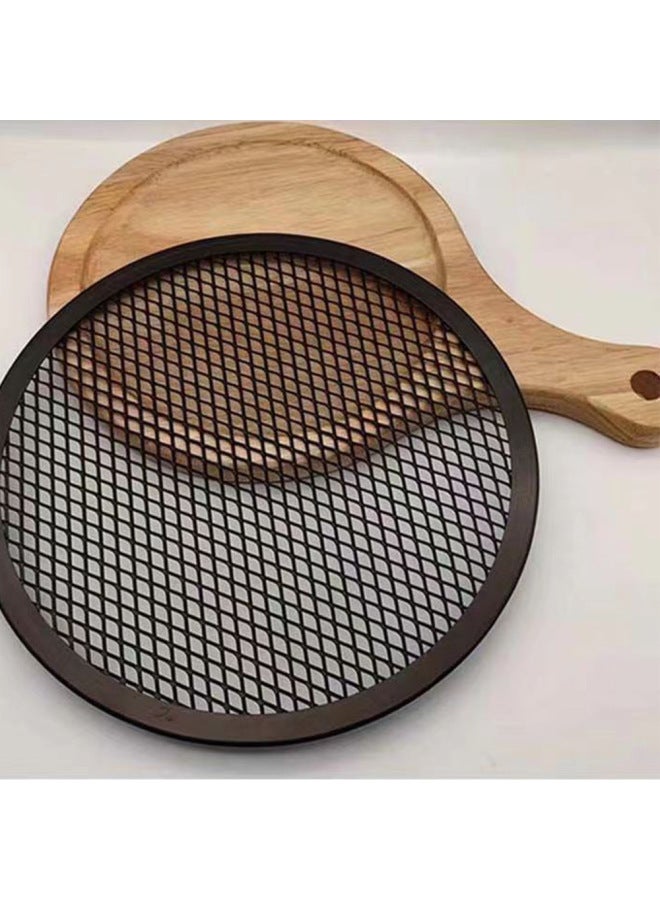 Hard Film Pizza Grill Net 7891012 Inch Non-stick Screen Baking Pan High Temperature Resistant Pizza Cold Fermented Cake Bottom Special Net-Specifications:8inch Coated Mesh Disk - Image 5