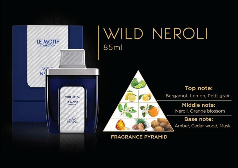 Orientica Le Motif Wild Neroli Eau De Parfum - Unisex Citrus Floral Perfume - 2.9oz / 85ml - Image 2