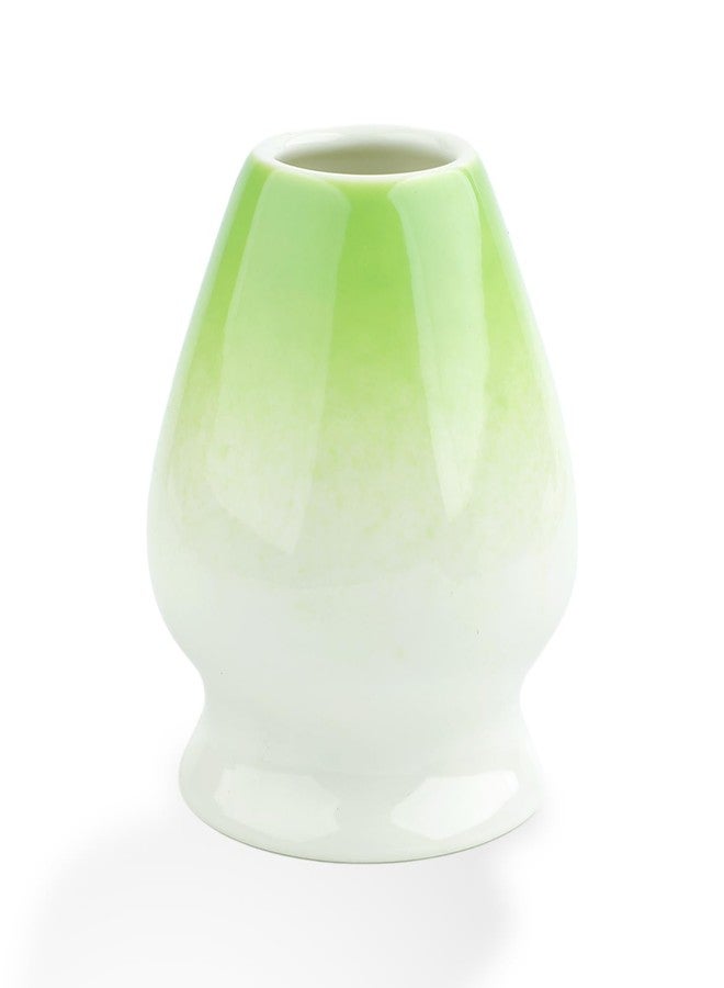rolyta Matcha Whisk Holder, Ceramic Chasen Stand for Matcha Whisking, Matcha Tea Set Accessories in Gradient Green - Image 1