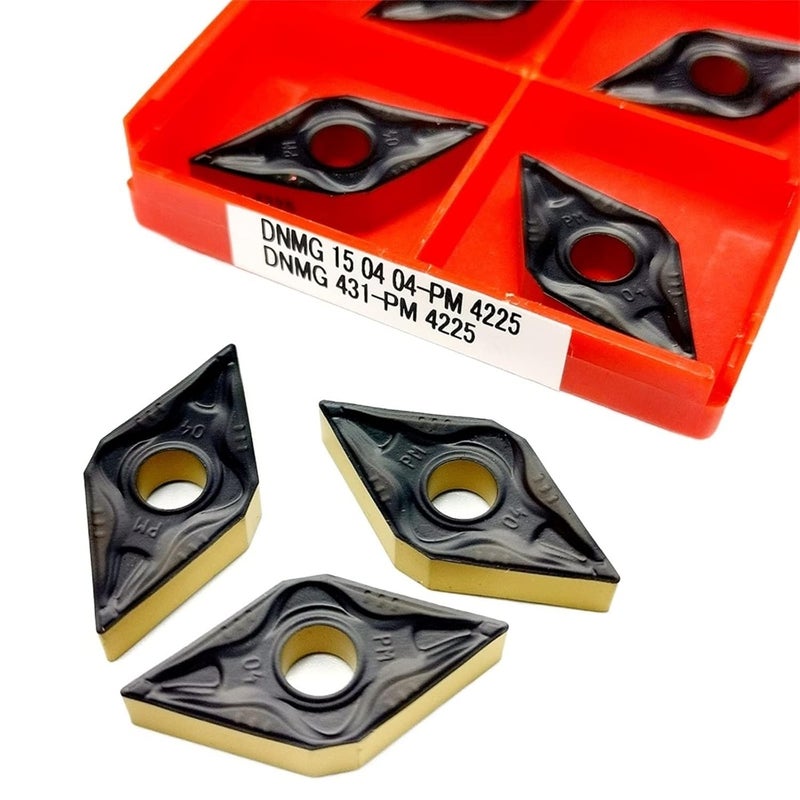 DNMG150404 PM4225 Carbide Turning Inserts 10pcs For Hard Steel Groove Cutting CNC Tool - Image 1