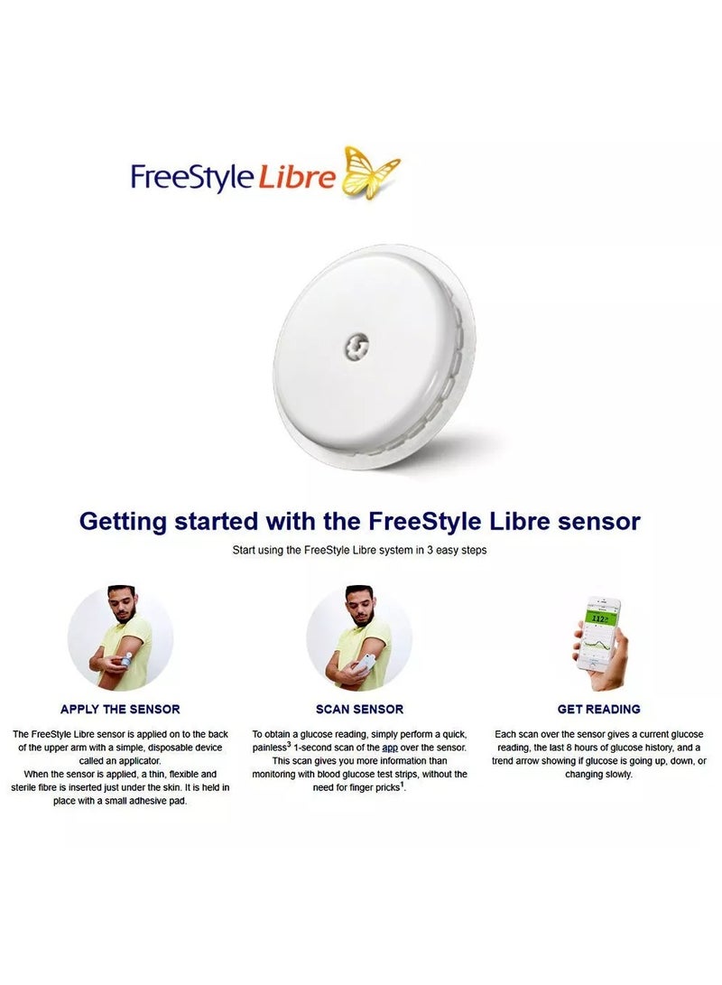 فري ستايل ليبر حزمة من 10 قطع فري ستايل ليبر 2 فلاش  نظام استشعار مراقبة  الجلوكوز - Image 5