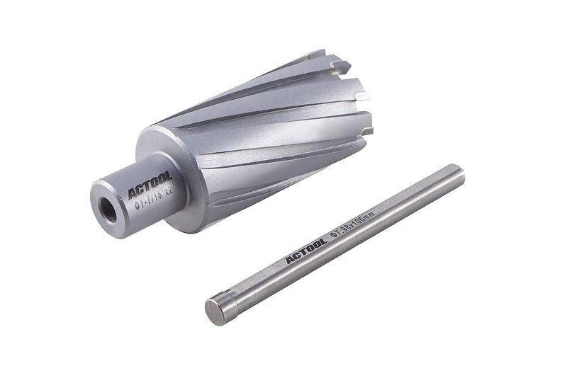 ACTOOL 1-7/16'' Diameter x 2'' Depth of Cut Carbide Tipped TCT ANNULAR Cutter with 3/4'' Weldon Shank - Image 3