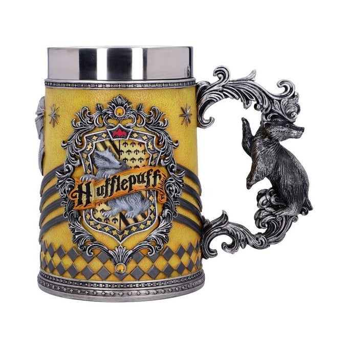 OFFICIALLY LICENSED HARRY POTTER HUFFLEPUFF HOGWARTS HOUSE COLLECTIBLE TANKARD YELLOW 155CM