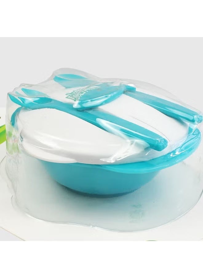 La Frutta La Fruta Children's Set (Plate + Spoon + Fork) - Green - Image 3