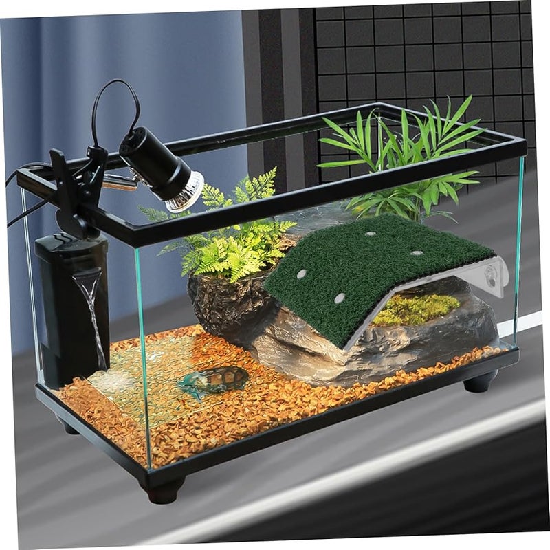 منصة تيهوكس للسلاحف للاستمتاع بأشعة الشمس وسلالم الأرصفة مقاس 20 × 20 سم، ديكور حوض أسماك متين من مادة البولي بروبيلين. - Image 4