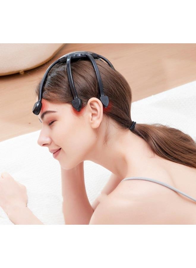 Generic Electric Scalp Head Massager 10 Vibrating Contacts Multiple Massage Modes Release Pressure TMS Electric Massage Machine  - Image 4
