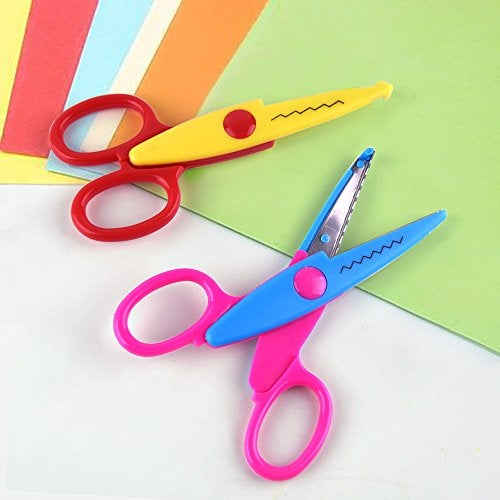 KUUQA 6 Pcs Kids Safety Scissors Art Craft Scissors Set for Paper Construction Supplies - Image 5