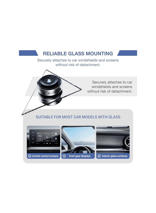 S-TOP Magnetic Suction Phone Holder Vacuum Suction Intelligent Car Mount Mobile Phone Holder Magnetic Universal Adsorption Bracket Vacuum for Car, Mirror, Gym Black - Image 2