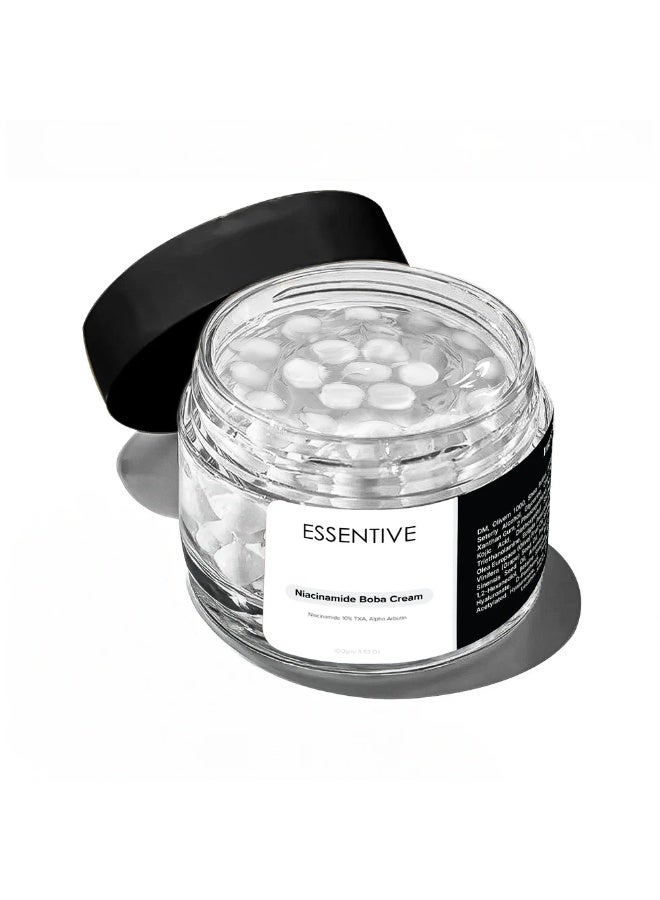 Essentive Niacinamide Capsule Cream | 10% Niacinamide, 4% Tranexamic Acid & Alpha Arbutin | Brightening Cream for Dark Spots, Pigmentation & Uneven Skin Tone | 100g - Image 1