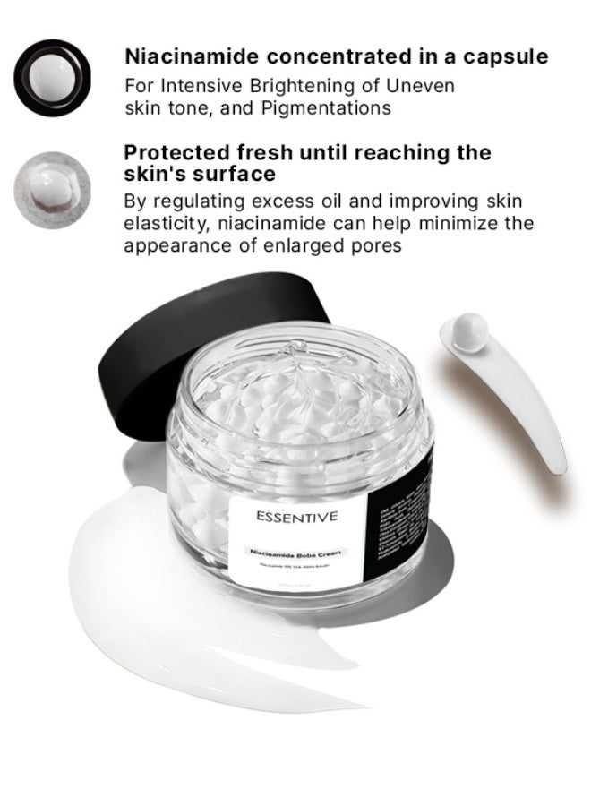 Essentive Niacinamide Capsule Cream | 10% Niacinamide, 4% Tranexamic Acid & Alpha Arbutin | Brightening Cream for Dark Spots, Pigmentation & Uneven Skin Tone | 100g - Image 5