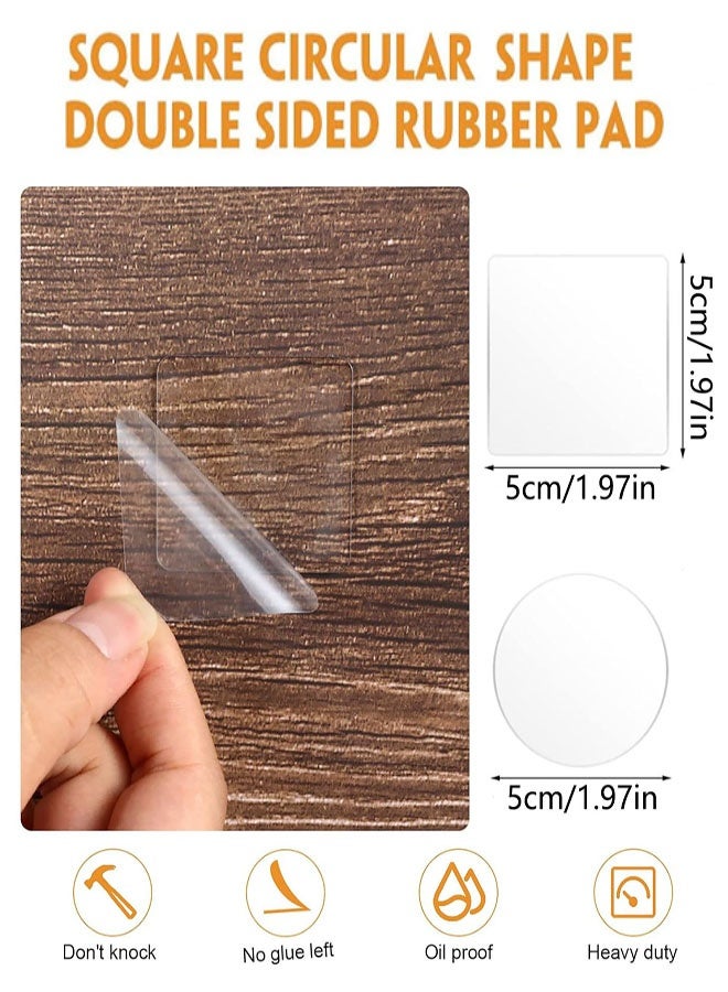 60 Pieces Double Sided Tape, Nano Grip Tape with Ultra-Strong Heavy Duty Adhesion, Multi-Surface Compatibility & Residue-Free Removal for DIY Craft, Home, Office, Poster, Carpet - Image 2