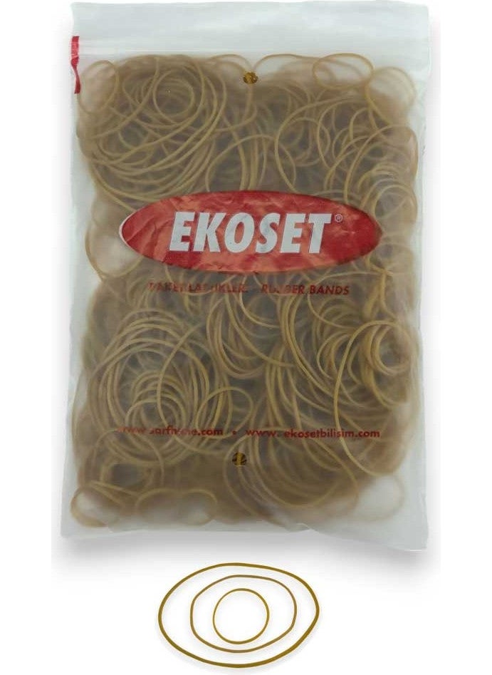 Ekoset Mixed Sizes Thin Packing Elastics 500 Pieces  - Image 1