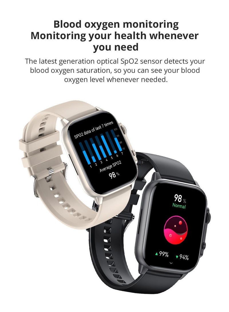 COLMI C81 Smart Watch - Fitness Heart Rate Monitor, Step Counter, IP68 Water Resistance, Voice Call, Music Playback, Full Screen Smart Watch - Image 5