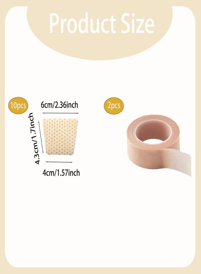 CZMZHFC Thermoplastic Nasal Splint & Skin Tone Paper Tape,Alcohol-Free & Electricity-Free Nose Fixation Kit,Reusable Trapezoidal Nose Clip & Micro Porous Breathable Tape,Beauty Care Accessories (12-Piece Set - Image 2