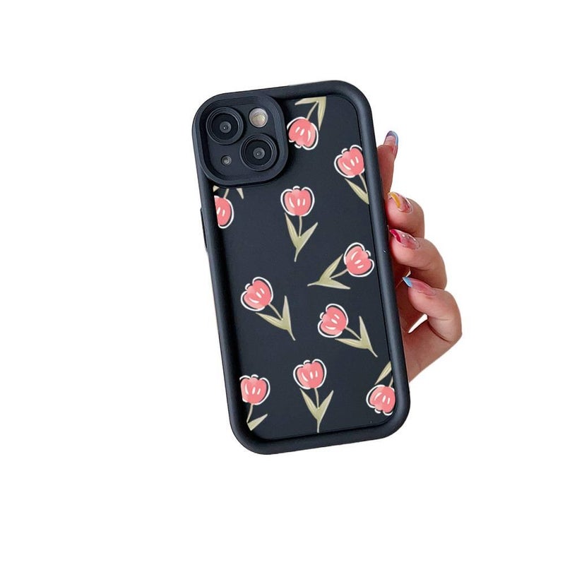 غطاء واقي | مقاوم للصدمات لـ iPhone 14 / 14 Plus / 14 Pro / 14 Pro Max | نقشة الفراشة | نقشة الزهور | Multicolour - Image 5