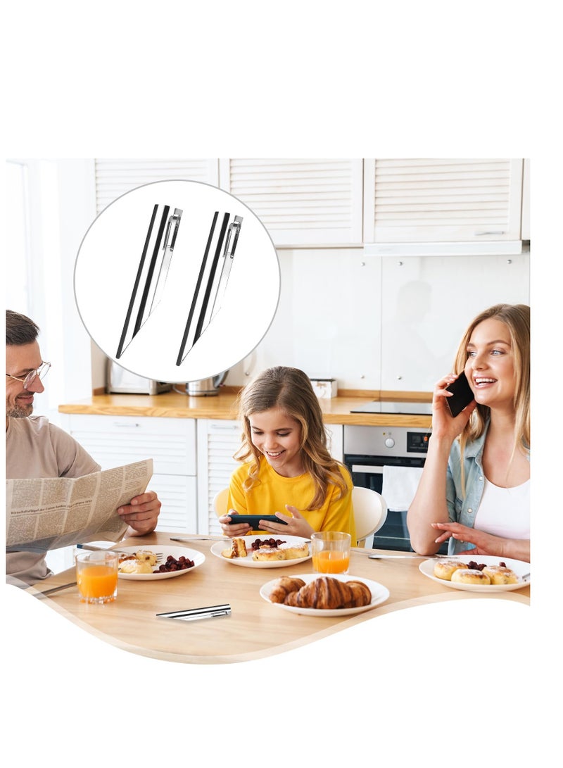 SYOSI ممسحة فتات الطاولة 2 قطعة ، ممسحة الفتات للغطاء الطاولة ، أداة ستانلس ستيل لجمع الفتات للموظفين والنُدُل - Image 4