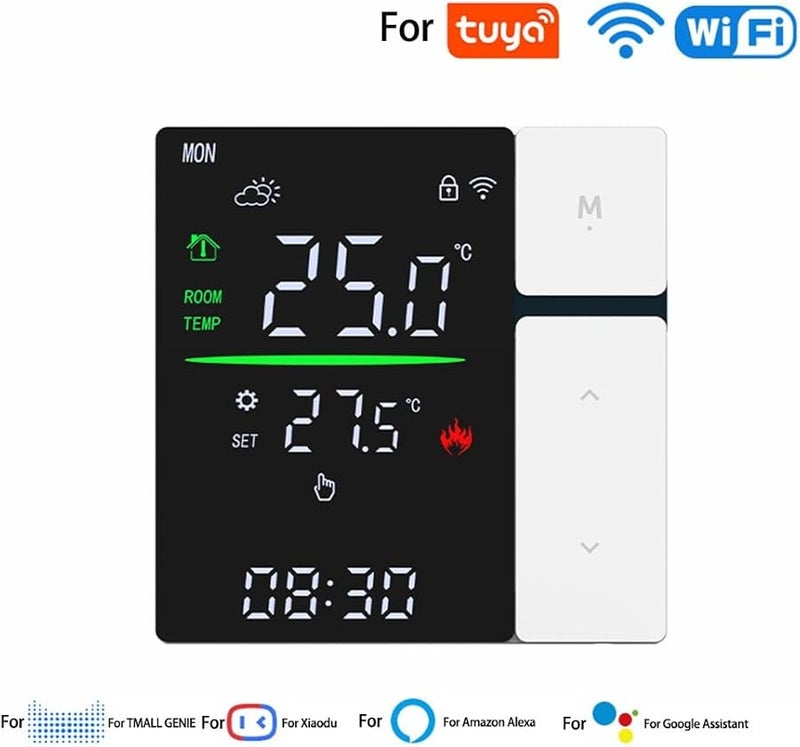 Smart WiFi Thermostat Programmable For Floor Heating Boiler Alexa Google Assistant White 3A WIFI - Image 5
