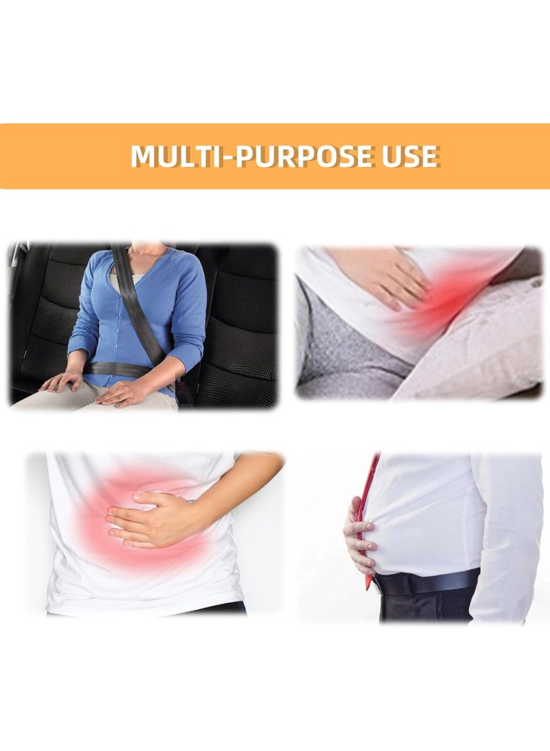 كيلا حزام أمان للحمل، أداة ضبط حزام الأمومة للسيارة، حزام مقاوم للضغط ومسامي للهواء للنساء الحوامل، يحمي الأجنة، يمنع الضغط ويحمي بطن الحامل، ضروري للأمومة - Image 3